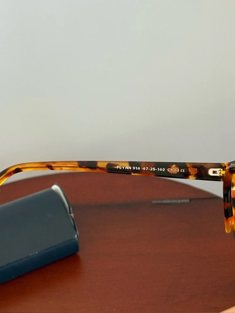 Warby Parker Flynn 914 Sunglasses Tortoise Shell Round 47-25-140 Mirrored Lenses